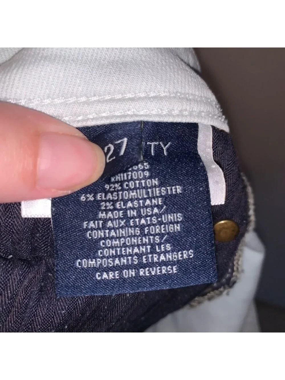 Fidelity Joey Zip Crop Mid Rise Ultra Slim Jeans 27